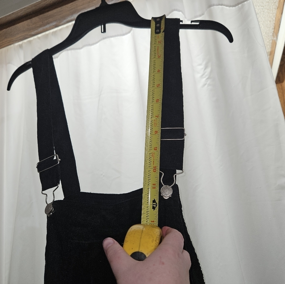 Litz New With Tags Black Corduroy Wide Leg Overalls! - Picture 5 of 9